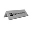 CombiCraft Aluminium tafelbordje Fortis 100x40mm zilver met eigen ontwerp - per stuk