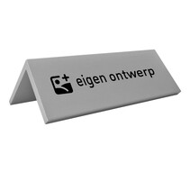 Aluminium tafelbordje Fortis 160x50mm zilver
