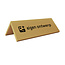 CombiCraft Aluminium tafelbordje Fortis 120x50mm goud  met eigen logo - per stuk