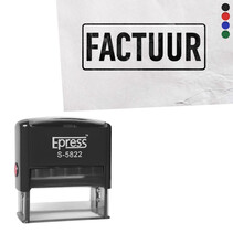 Stempel 58x22mm Factuur