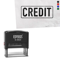 Stempel 58x22mm Credit