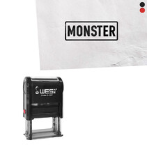 Stempel 27x10mm Monster