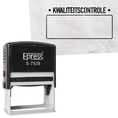 CombiCraft Stempel kwaliteitscontrole 75x38mm - per stuk