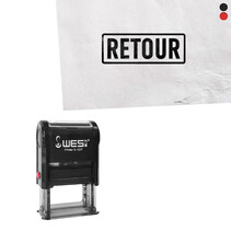 Stempel 27x10mm Retour