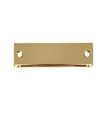 CombiCraft Blanco messing naamplaatje 60x20mm met gaten - per stuk