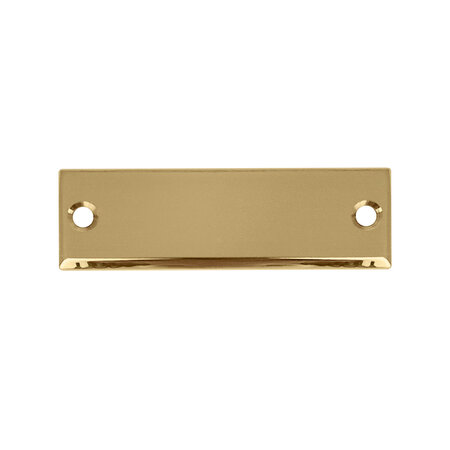 CombiCraft Blanco messing naamplaatje 60x20mm met gaten - per stuk