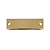 CombiCraft Blanco naamplaatje 60x20mm messing