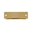 CombiCraft Blanco messing naamplaatje 60x20mm met gaten - per stuk