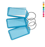 CombiCraft Grote openklapbare sleutellabels 60x27mm met ring - per 100 stuks