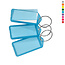 CombiCraft Grote openklapbare sleutellabels 60x27mm met ring - per 100 stuks