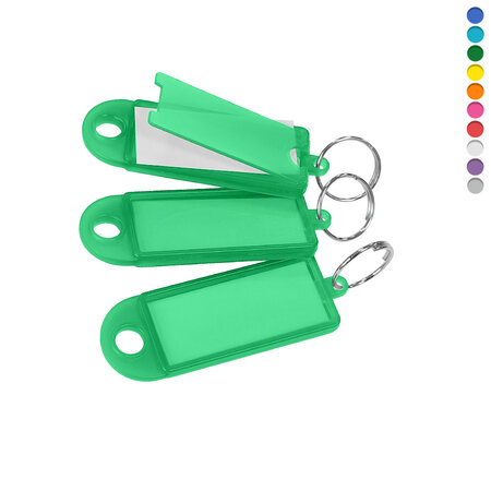 CombiCraft Openklapbare sleutellabels 60x22mm met sleutelring - per 100 stuks