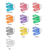 CombiCraft Openklapbare sleutellabels 60x22mm met sleutelring - per 100 stuks