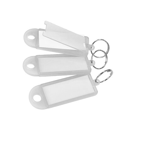 CombiCraft Openklapbare sleutellabels 60x22mm met sleutelring - per 100 stuks