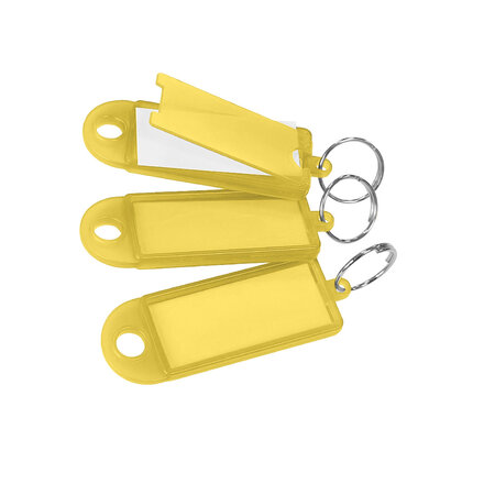 CombiCraft Openklapbare sleutellabels 60x22mm met sleutelring - per 100 stuks