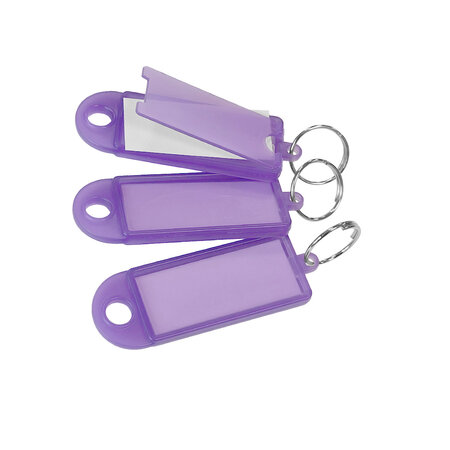 CombiCraft Openklapbare sleutellabels 60x22mm met sleutelring - per 100 stuks