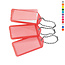 CombiCraft Grote openklapbare sleutellabels 60x27mm met kogelketting - per 100 stuks