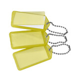 CombiCraft Grote openklapbare sleutellabels 60x27mm met kogelketting - per 100 stuks