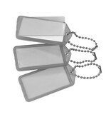 CombiCraft Grote openklapbare sleutellabels 60x27mm met kogelketting - per 100 stuks