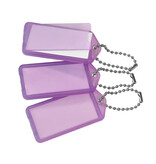 CombiCraft Grote openklapbare sleutellabels 60x27mm met kogelketting - per 100 stuks