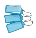 CombiCraft Grote openklapbare sleutellabels 60x27mm met kogelketting - per 100 stuks