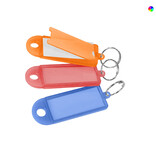 CombiCraft Kleurenmix openklapbare sleutellabels 60x22mm met sleutelring - per 100 stuks