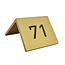 CombiCraft Aluminium tafelnummer Fortis 60x50mm goud - per stuk