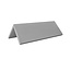CombiCraft Blanco aluminium tafelbordje Fortis 100x40mm zilver - per stuk