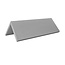 CombiCraft Blanco aluminium tafelbordje Fortis 120x50mm zilver - per stuk