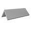 CombiCraft Blanco aluminium tafelbordje Fortis 160x50mm zilver - per stuk