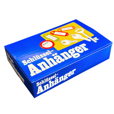 CombiCraft Toonbankverpakking openklapbare sleutellabels 60x22mm met wartel en sleutelring - per stuk