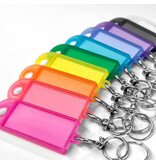 CombiCraft Toonbankverpakking openklapbare sleutellabels 60x22mm met wartel en sleutelring - per stuk