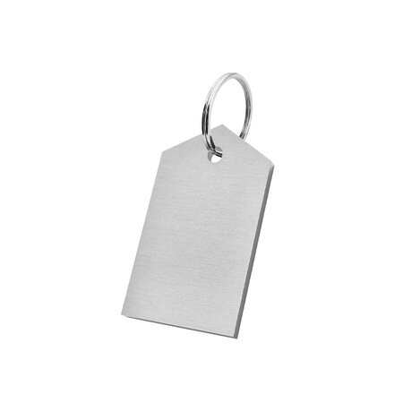 CombiCraft Blanco aluminium sleutellabel 30x50mm - per stuk
