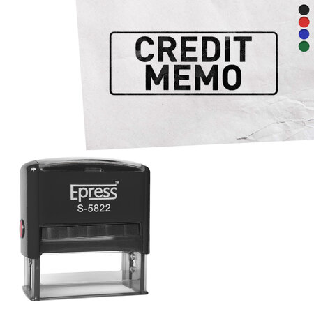 CombiCraft Stempel credit memo 58x22mm - per stuk