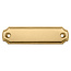 CombiCraft Blanco messing naamplaatje 100x27mm - per stuk