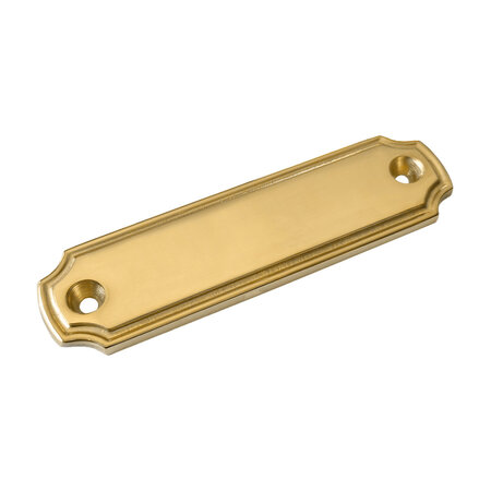 CombiCraft Blanco messing naamplaatje 100x27mm - per stuk
