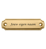 CombiCraft Messing naamplaatje 100x27mm met naam - per stuk