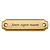 CombiCraft Naamplaatje 100x27mm met naam messing