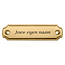CombiCraft Messing naamplaatje 100x27mm met naam - per stuk