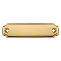 Blanco messing naambordje 100x27mm