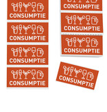 CombiCraft Consumptiebonnen met drankiconen op strip - per 1000 bonnen