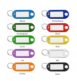 CombiCraft Kunststof sleutellabels 55x22mm met inschuifpapier kleurenmix - per 100 stuks