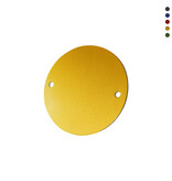 CombiCraft Blanco aluminium nummerplaatje Ø50mm met gaten - per stuk
