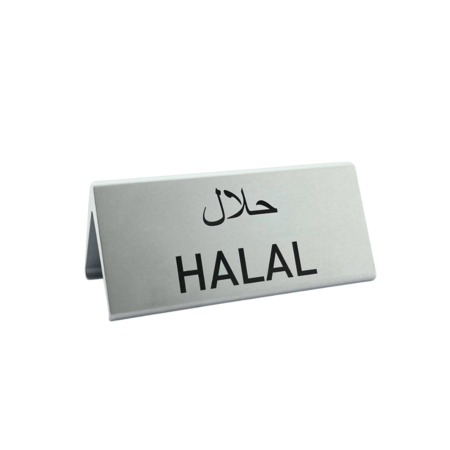 CombiCraft Aluminium tafelbordje Elegant 120x55mm zilver met eigen ontwerp - per stuk