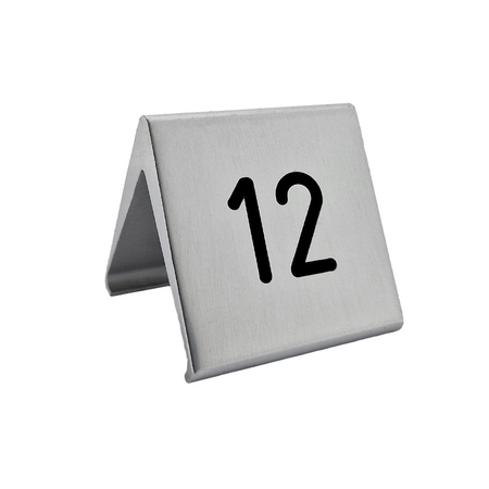 CombiCraft Aluminium tafelnummer Elegant 60x55mm zilver - per stuk