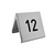 CombiCraft Aluminium tafelnummer Elegant 60x55mm zilver