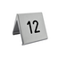 CombiCraft Aluminium tafelnummer Elegant 60x55mm zilver - per stuk