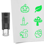 CombiCraft Stempelset herfst Ø10mm - 6 stuks