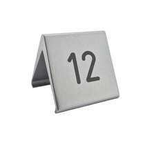 Aluminium tafelnummer Elegant 60x55mm zilver
