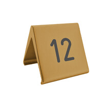 Aluminium tafelnummer Elegant 60x55mm goud