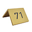 CombiCraft Aluminium tafelnummer Fortis 60x50mm goud - per stuk